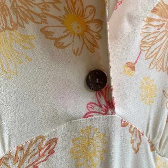 Free People Hawaii Mini Dress Cream Color Combo - Picture 5 of 13